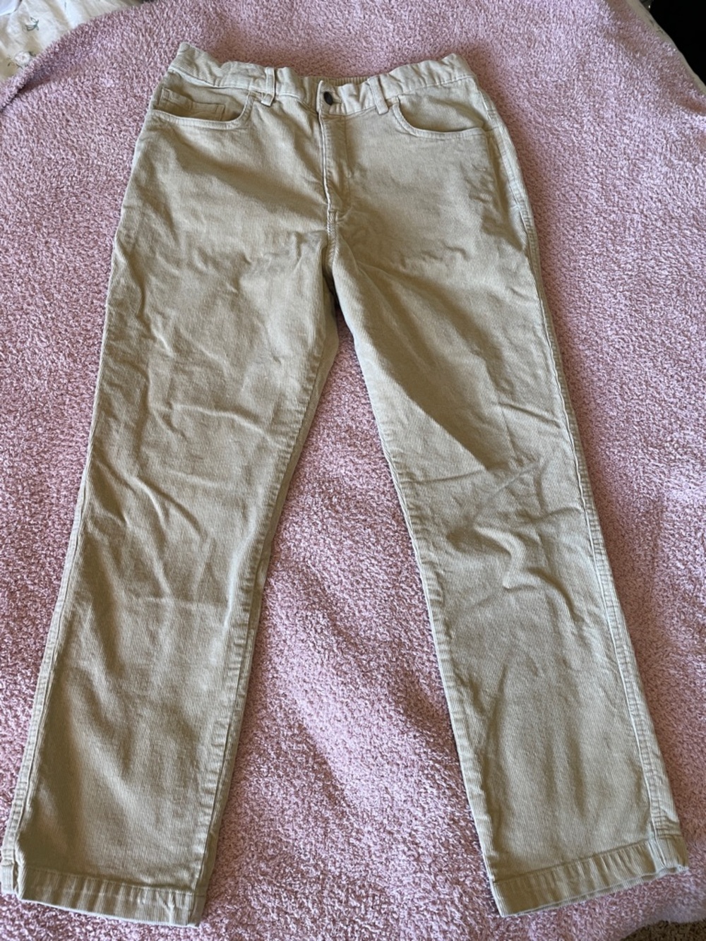Classic Women's Beige corduroy pants